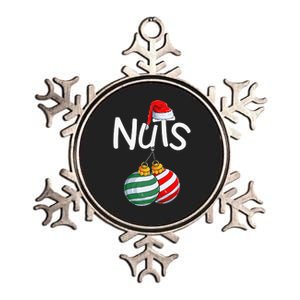 Chest Nuts Funny Matching Chestnuts Christmas Couples Nuts Metallic Star Ornament