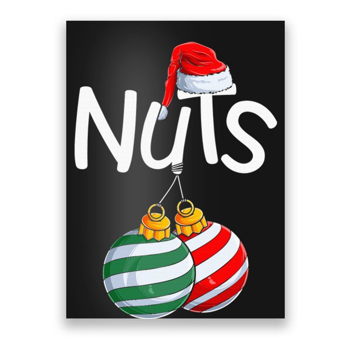 Chest Nuts Funny Matching Chestnuts Christmas Couples Nuts Poster