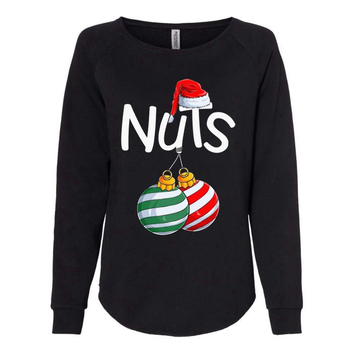 Chest Nuts Funny Matching Chestnuts Christmas Couples Nuts Womens California Wash Sweatshirt