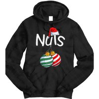 Chest Nuts Funny Matching Chestnuts Christmas Couples Nuts Tie Dye Hoodie