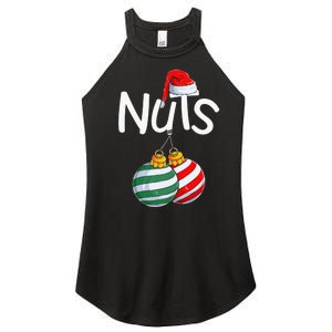 Chest Nuts Funny Matching Chestnuts Christmas Couples Nuts Women's Perfect Tri Rocker Tank