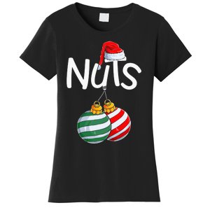 Chest Nuts Funny Matching Chestnuts Christmas Couples Nuts Women's T-Shirt