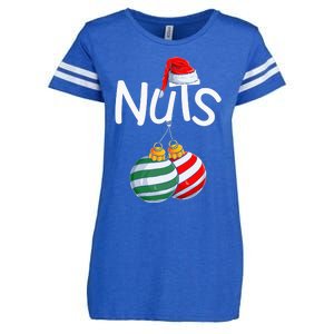 Chest Nuts Funny Matching Chestnuts Christmas Couples Nuts Enza Ladies Jersey Football T-Shirt