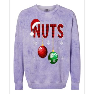 Chest Nuts Funny Matching Chestnuts Christmas Couples Nuts Colorblast Crewneck Sweatshirt