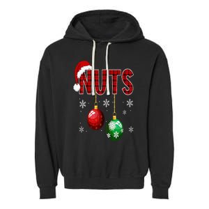 Chest Nuts Funny Matching Chestnuts Christmas Couples Nuts Garment-Dyed Fleece Hoodie