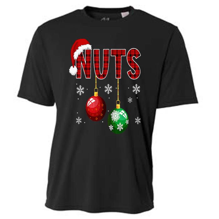 Chest Nuts Funny Matching Chestnuts Christmas Couples Nuts Cooling Performance Crew T-Shirt