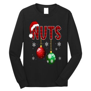 Chest Nuts Funny Matching Chestnuts Christmas Couples Nuts Long Sleeve Shirt