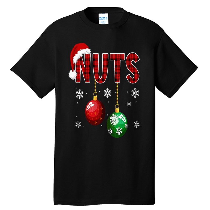 Chest Nuts Funny Matching Chestnuts Christmas Couples Nuts Tall T-Shirt