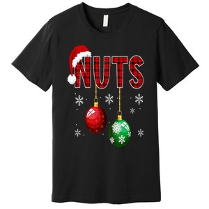 Chest Nuts Funny Matching Chestnuts Christmas Couples Nuts Premium T-Shirt