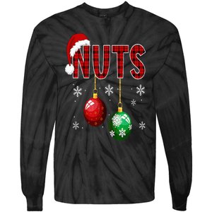 Chest Nuts Funny Matching Chestnuts Christmas Couples Nuts Tie-Dye Long Sleeve Shirt