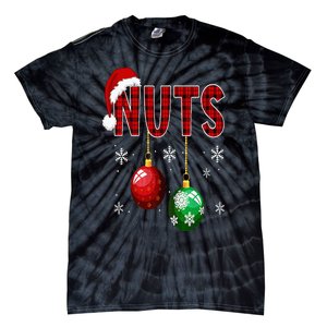 Chest Nuts Funny Matching Chestnuts Christmas Couples Nuts Tie-Dye T-Shirt