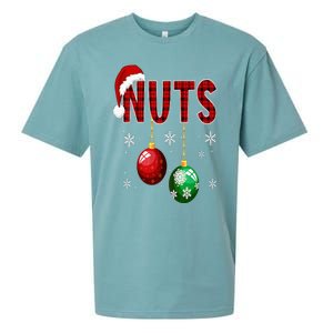 Chest Nuts Funny Matching Chestnuts Christmas Couples Nuts Sueded Cloud Jersey T-Shirt