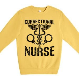 Correctional Nurse Funny Nursing Gift Premium Crewneck Sweatshirt