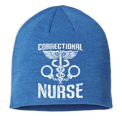 Correctional Nurse Funny Nursing Gift Sustainable Beanie