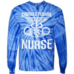 Correctional Nurse Funny Nursing Gift Tie-Dye Long Sleeve Shirt