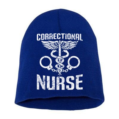 Correctional Nurse Funny Nursing Gift Short Acrylic Beanie