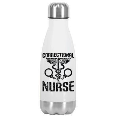 Correctional Nurse Funny Nursing Gift Stainless Steel Insulated Water Bottle