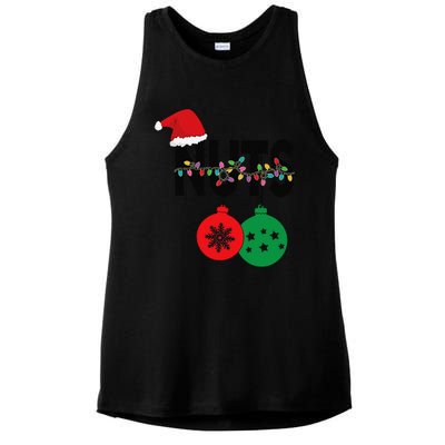 Chest Nuts Funny Matching Chestnuts Christmas Couples Nuts Ladies PosiCharge Tri-Blend Wicking Tank