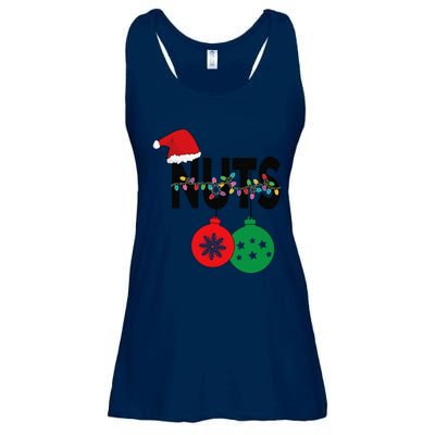 Chest Nuts Funny Matching Chestnuts Christmas Couples Nuts Ladies Essential Flowy Tank