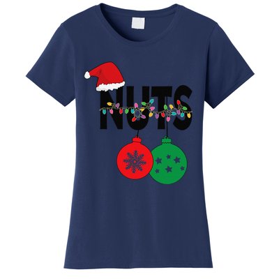 Chest Nuts Funny Matching Chestnuts Christmas Couples Nuts Women's T-Shirt