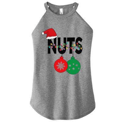 Chest Nuts Funny Matching Chestnuts Christmas Couples Nuts Women's Perfect Tri Rocker Tank