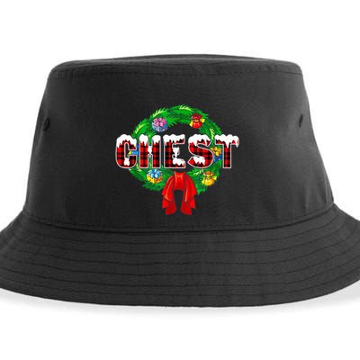 Chest Nuts Funny Matching Chestnuts Christmas Couples Nuts Sustainable Bucket Hat