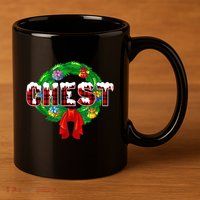 Chest Nuts Funny Matching Chestnuts Christmas Couples Nuts 11oz C Handle Ceramic Mug