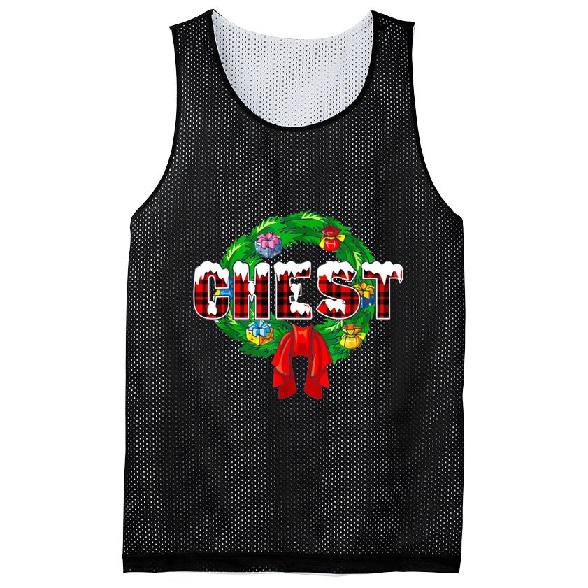 Chest Nuts Funny Matching Chestnuts Christmas Couples Nuts Mesh Reversible Basketball Jersey Tank