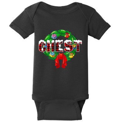 Chest Nuts Funny Matching Chestnuts Christmas Couples Nuts Baby Bodysuit