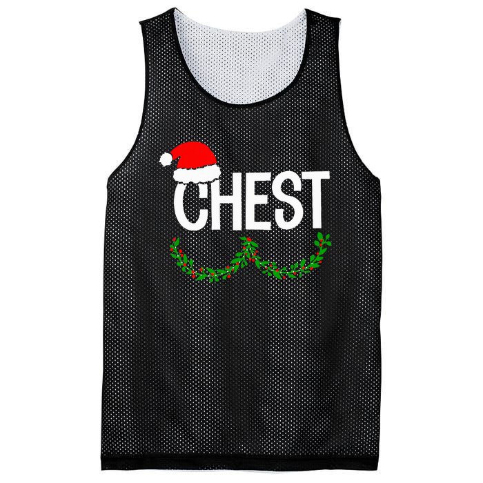 Chest Nuts Funny Christmas Chestnuts Couple Matching Outfit Mesh Reversible Basketball Jersey Tank