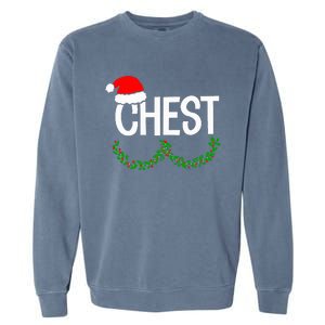 Chest Nuts Funny Christmas Chestnuts Couple Matching Outfit Garment-Dyed Sweatshirt