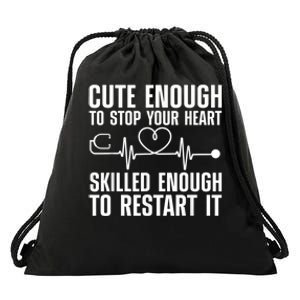 Cool Nurse For Men Women Medical Assistant Nursing Aide CNA Drawstring Bag