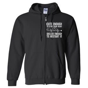 Cool Nurse For Men Women Medical Assistant Nursing Aide CNA Full Zip Hoodie