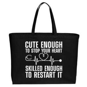 Cool Nurse For Men Women Medical Assistant Nursing Aide CNA Cotton Canvas Jumbo Tote