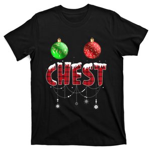 Chest Nuts Funny Matching Chestnuts Christmas Couples Nuts T-Shirt