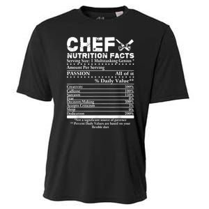 Chef Nutrition Facts Cool Chef Tee Gift For Chefs Cooling Performance Crew T-Shirt