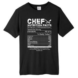 Chef Nutrition Facts Cool Chef Tee Gift For Chefs Tall Fusion ChromaSoft Performance T-Shirt