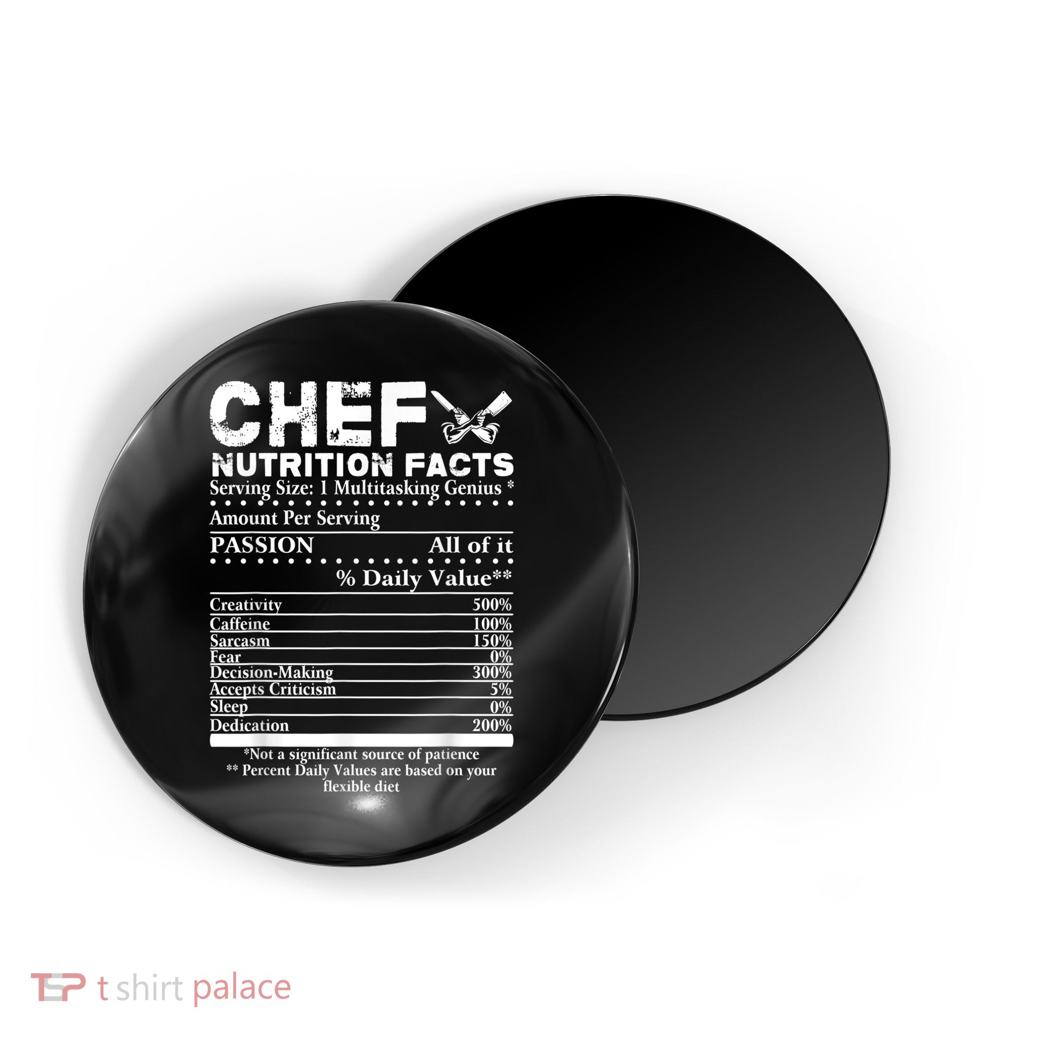 Chef Nutrition Facts Cool Chef Tee Gift For Chefs Magnet