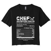 Chef Nutrition Facts Cool Chef Tee Gift For Chefs Women's Crop Top Tee
