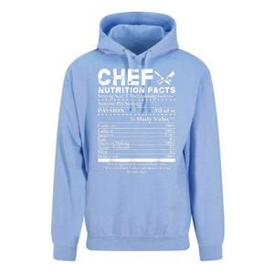 Chef Nutrition Facts Cool Chef Tee Gift For Chefs Unisex Surf Hoodie