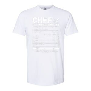 Chef Nutrition Facts Cool Chef Tee Gift For Chefs Softstyle CVC T-Shirt