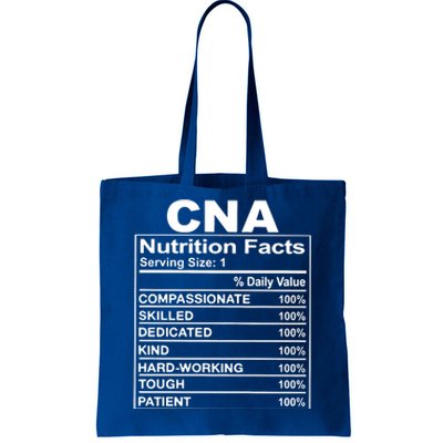 Cna Nutrition Facts Tote Bag