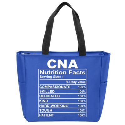 Cna Nutrition Facts Zip Tote Bag