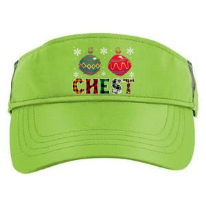 Chest Nuts Funny Matching Chestnuts Christmas Couples Chest Gift Adult Drive Performance Visor