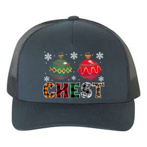 Chest Nuts Funny Matching Chestnuts Christmas Couples Chest Gift Yupoong Adult 5-Panel Trucker Hat