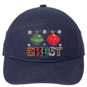 Chest Nuts Funny Matching Chestnuts Christmas Couples Chest Gift 7-Panel Snapback Hat