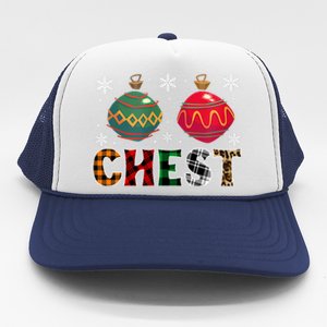 Chest Nuts Funny Matching Chestnuts Christmas Couples Chest Gift Trucker Hat