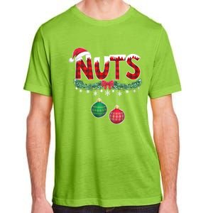 Chest Nuts Funny Matching Chestnuts Christmas Couples Nuts Adult ChromaSoft Performance T-Shirt