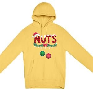 Chest Nuts Funny Matching Chestnuts Christmas Couples Nuts Premium Pullover Hoodie