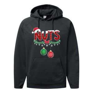 Chest Nuts Funny Matching Chestnuts Christmas Couples Nuts Performance Fleece Hoodie